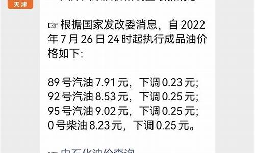 天津油价今日价格_天津最新油价调整最新消